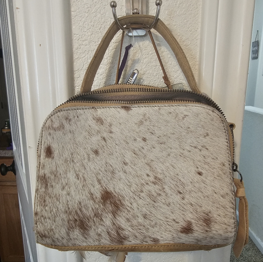 Cowhide crossbody bag